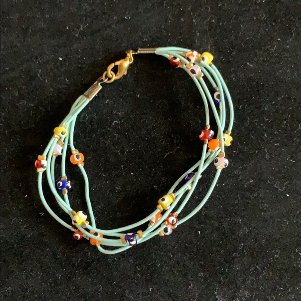 Turquoise evil eye bracelet